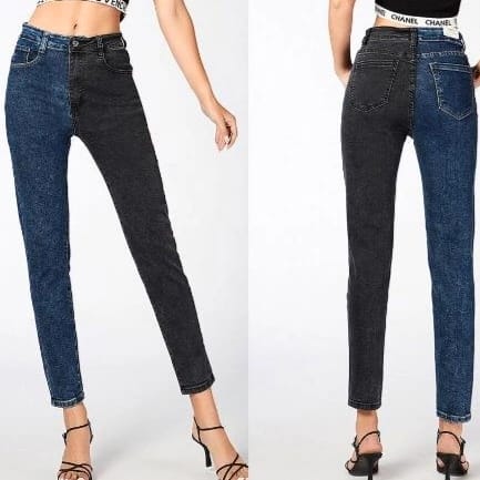 JEANS MODA BICOLORE - Primo Piano Moda