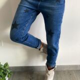 JEANS MOM FIT stampa stelle